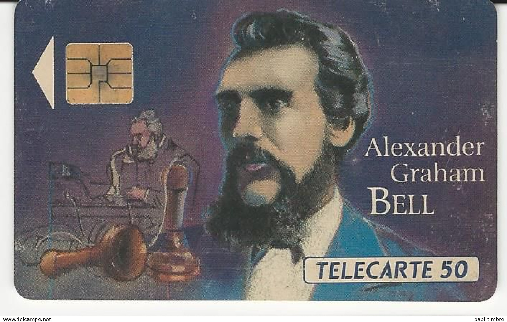 Télécarte "Alexander Graham Bell" - 50 Unités - Personajes