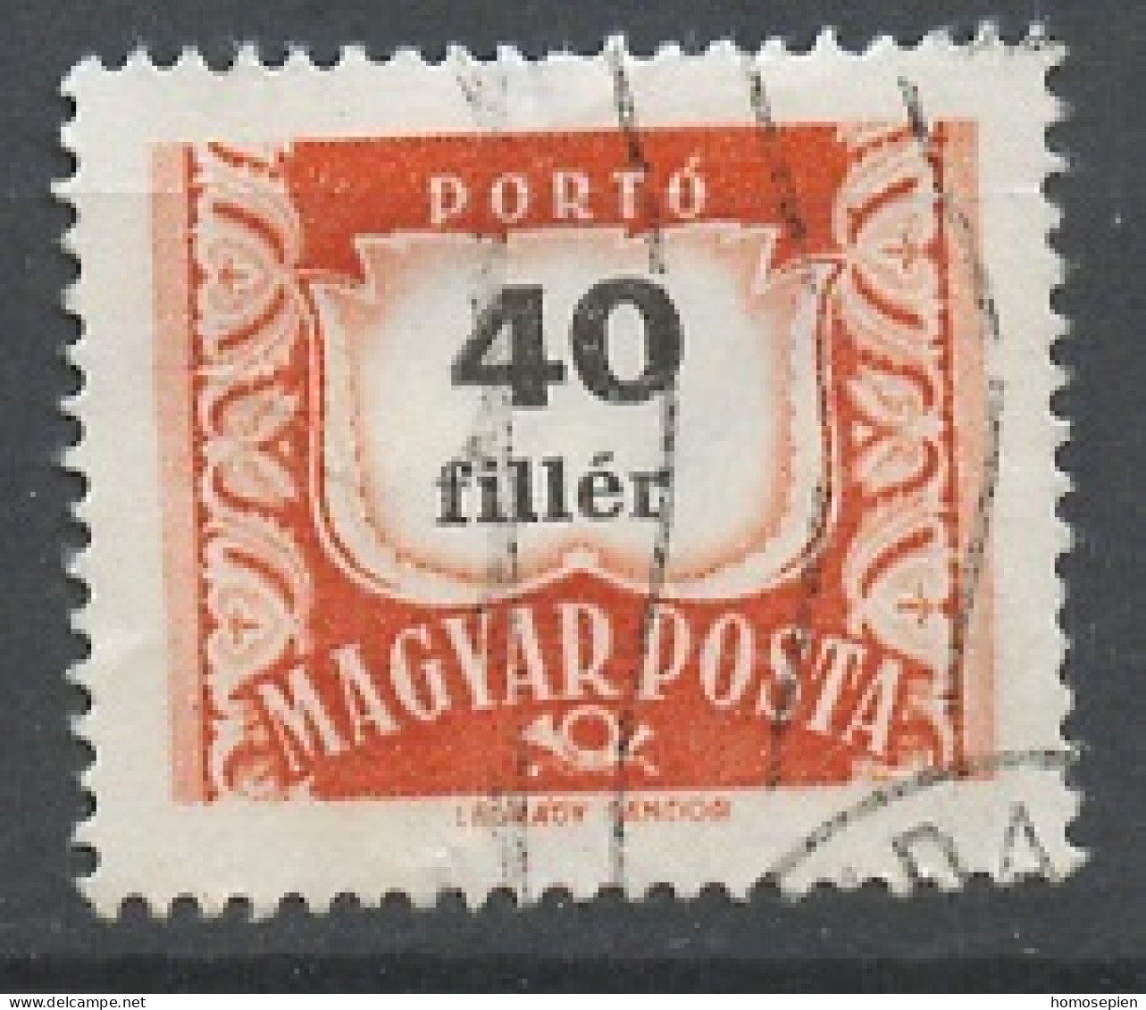 Hongrie - Hungary - Ungarn Taxe 1958-69 Y&T N°T227A - Michel N°P233 - 40fi Chiffre - Port Dû (Taxe)