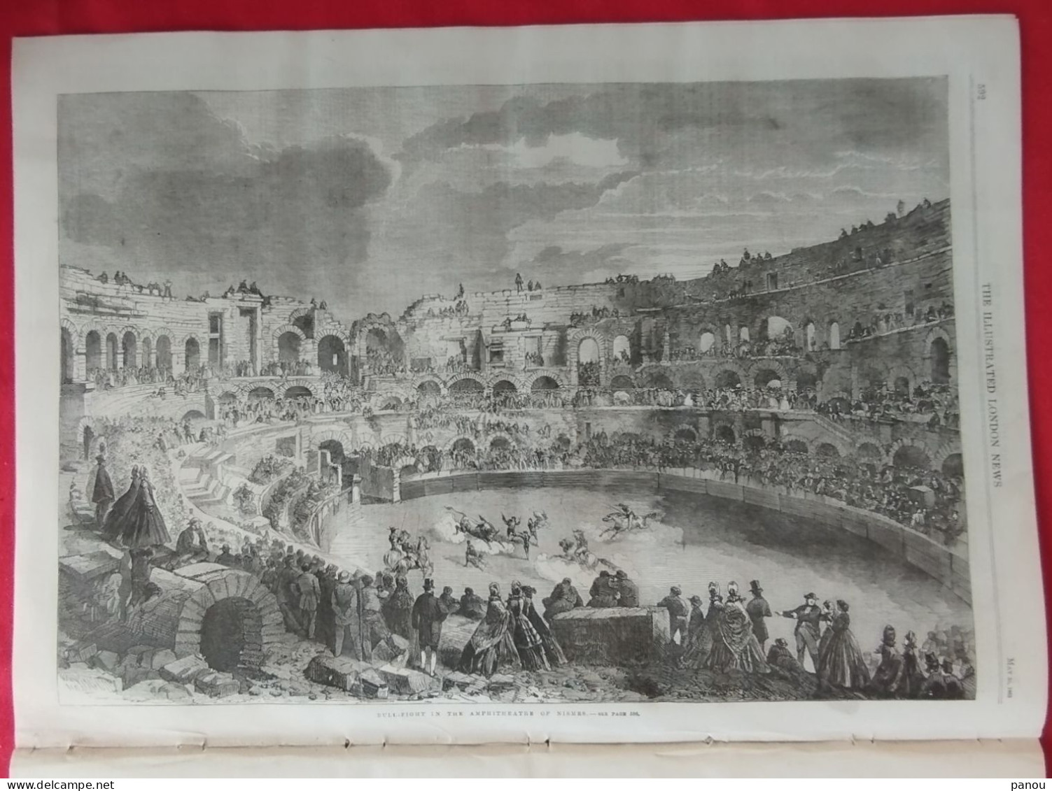 THE ILLUSTRATED LONDON NEWS 1206 MAY 30,1863 ALGERIAN SPAHIS IN PARIS, ALGERIE. NISMES ( NIMES ?) - Autres & Non Classés