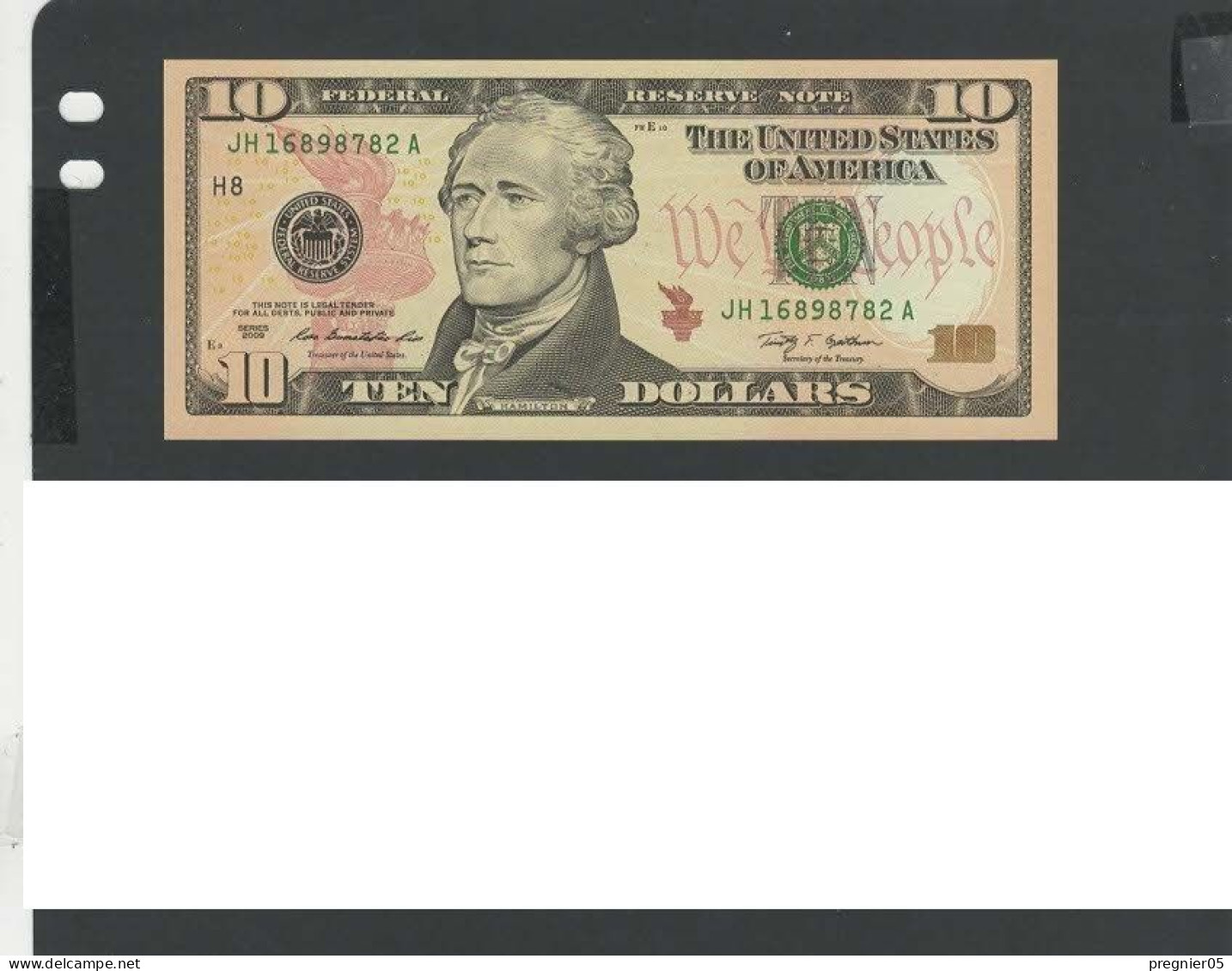 USA - Billets 10 Dollar 2009 NEUF/UNC P.532 § JH 782 - Federal Reserve Notes (1928-...)