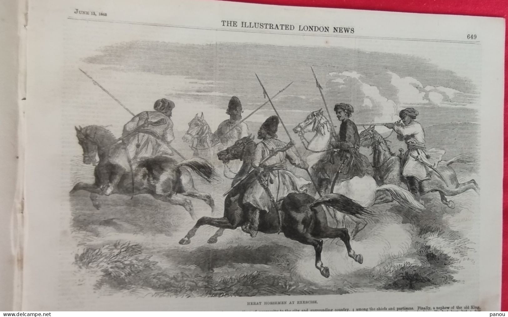 THE ILLUSTRATED LONDON NEWS 1208 JUNE 13,1863 HERAT AFGHANISTAN - Sonstige & Ohne Zuordnung