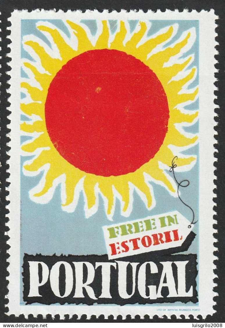 Vignette, Portugal 1950 - Vinheta Turística. Free In Estoril -|- MNG No Gum - Lokale Uitgaven