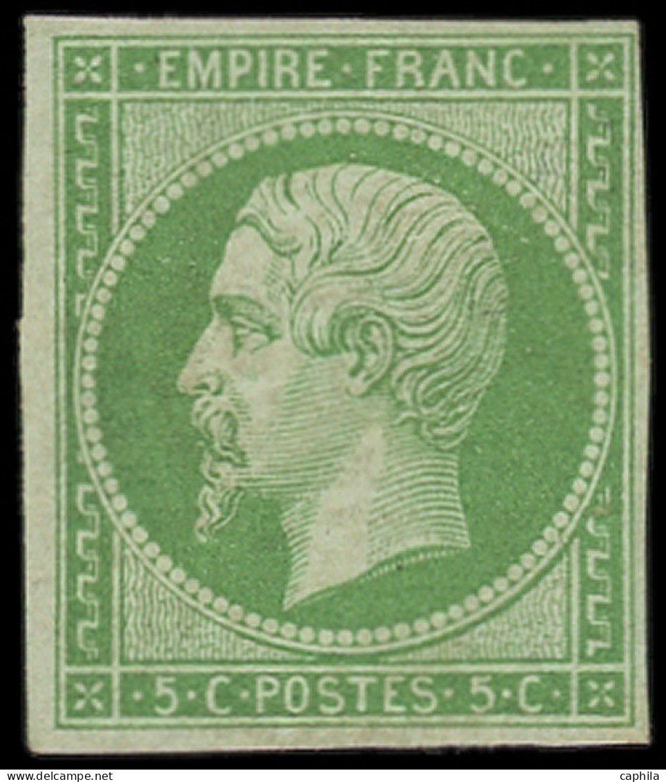 ** FRANCE - Poste - 12, Signé Calves Et Scheller, Tb: 5c. Vert - 1853-1860 Napoleon III