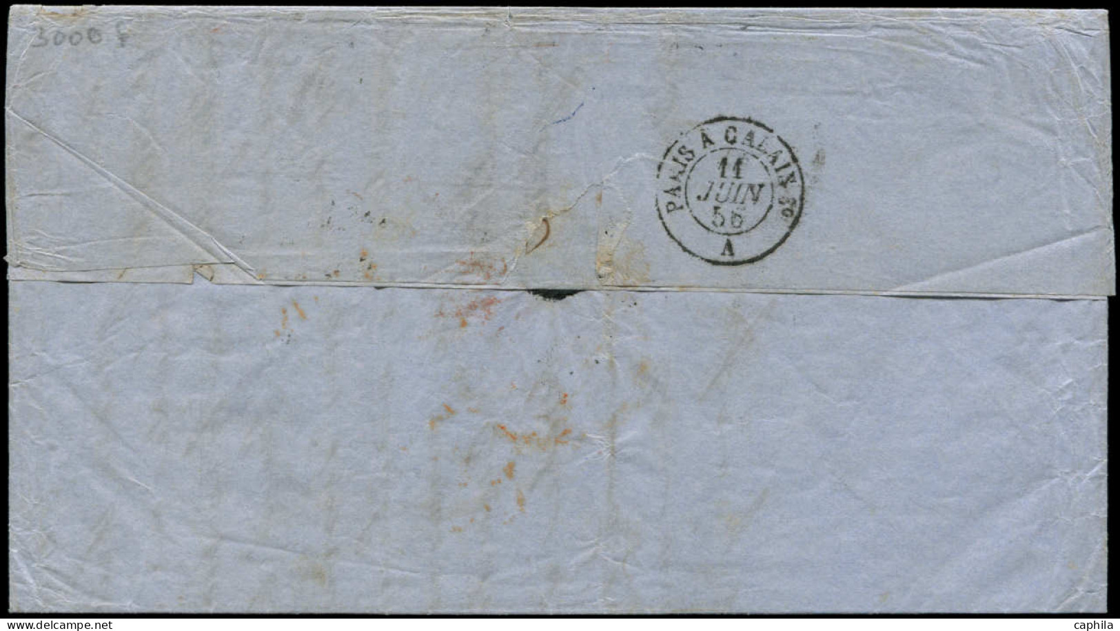 LET FRANCE - Poste - 17A (x2) + 13A + 16, Afft. à 2.10, Tricolore Pour La Bolivie, Env. Paris 11/6/1856 Voie Panama, Sig - 1849-1876: Période Classique