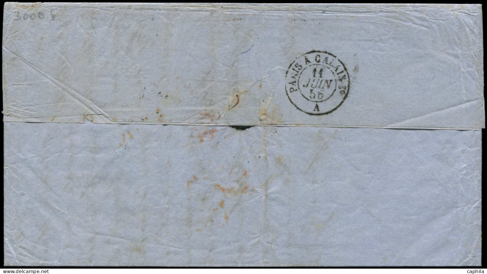 LET FRANCE - Poste - 17A (x2) + 13A + 16, Afft. à 2.10, Tricolore Pour La Bolivie, Env. Paris 11/6/1856 Voie Panama, Sig - 1849-1876: Klassieke Periode