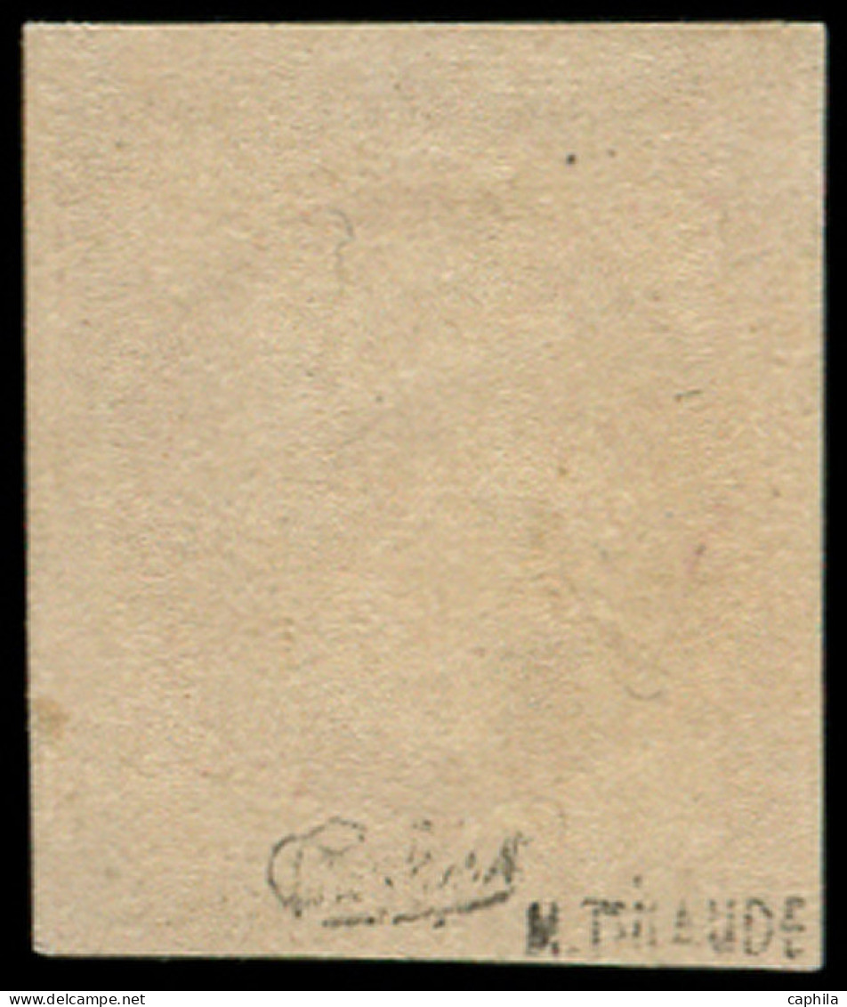 * FRANCE - Poste - 18, Signé Calves + Certificat Cérès: 1f. Carmin - 1853-1860 Napoléon III