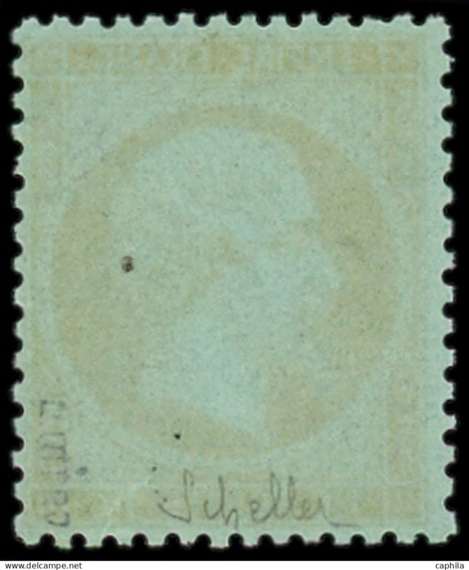 ** FRANCE - Poste - 19b, Signé Scheller (infime Paille D'origine): 1c. Mordoré - 1862 Napoleon III