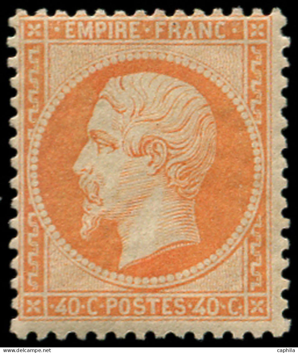 * FRANCE - Poste - 23, Signé Roumet: 40c. Orange - 1862 Napoleon III