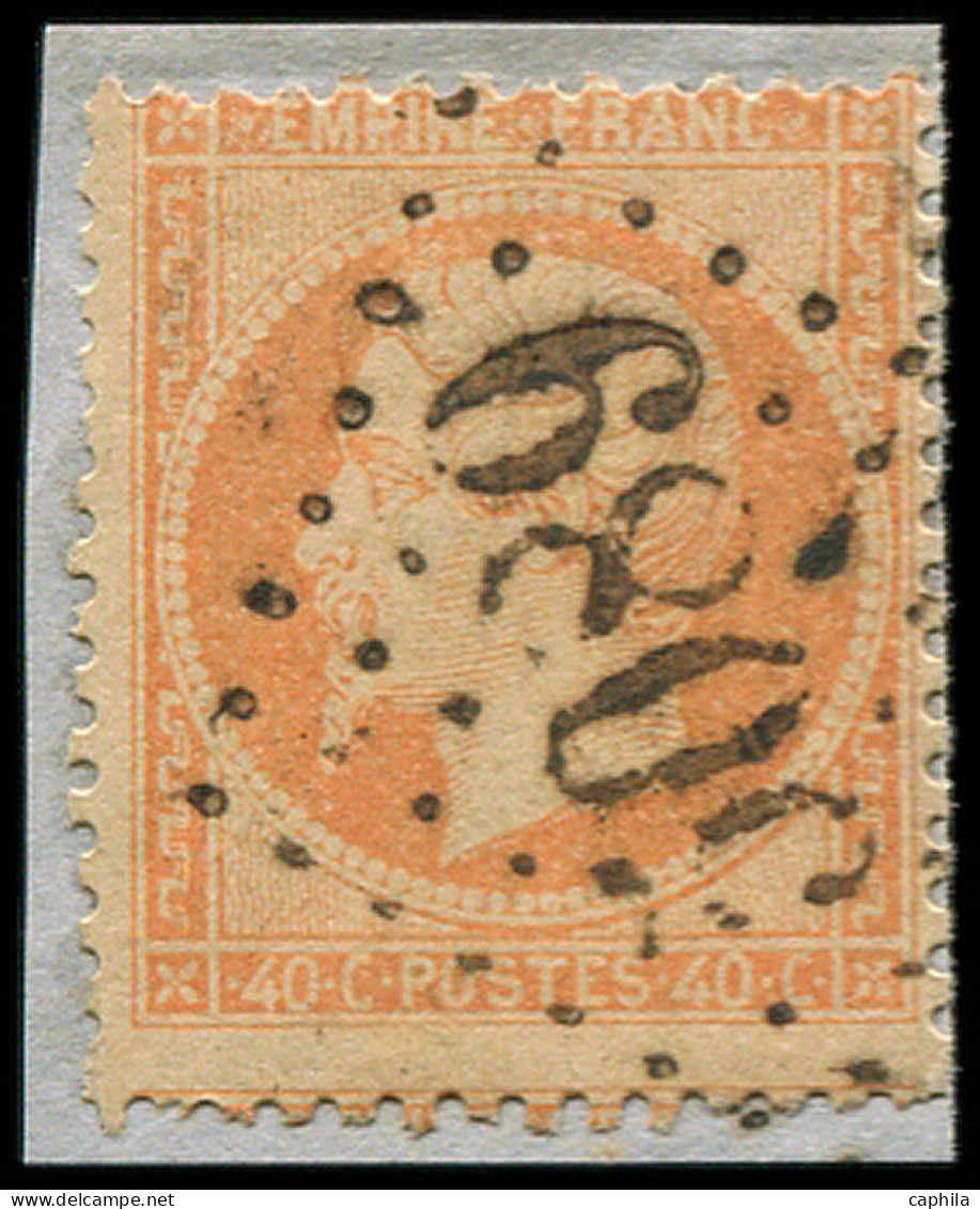 O FRANCE - Poste - 23, Oblitéré GC "5089" (Jaffa): 40c. Orange - 1862 Napoléon III.