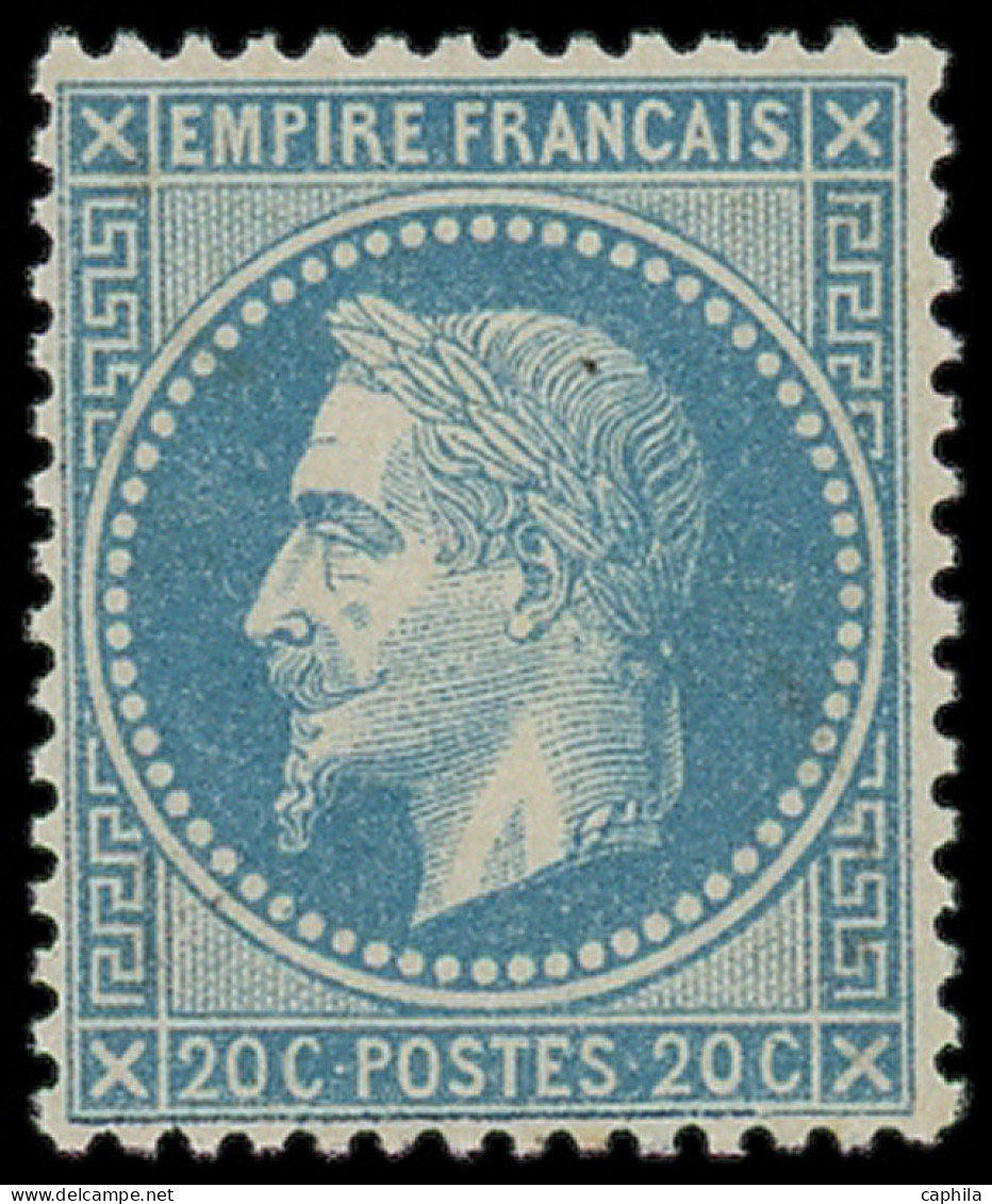 ** FRANCE - Poste - 29A, Type I, Signé Roumet Et Scheller:  20c. Bleu - 1863-1870 Napoléon III. Laure