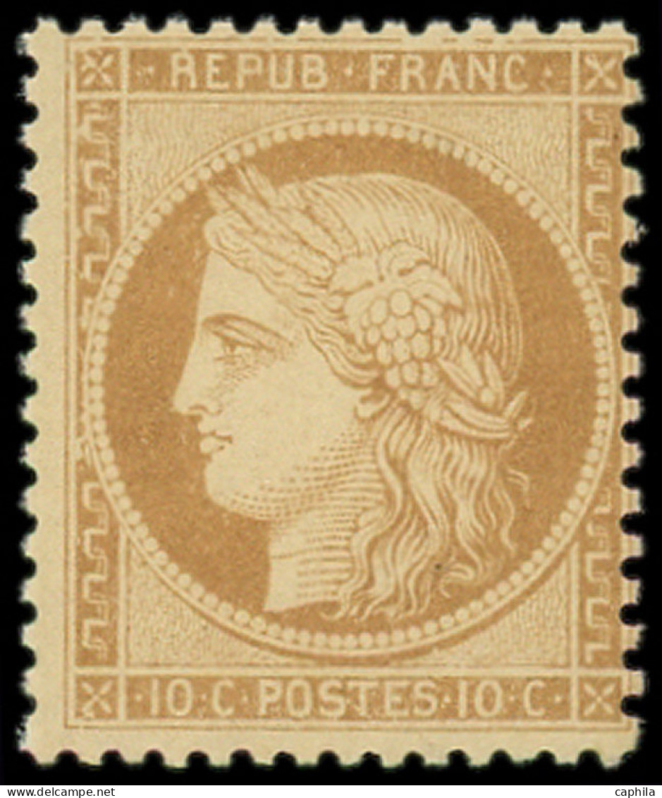 ** FRANCE - Poste - 36, Signé Brun Et Scheller: 10c. Bistre-jaune - 1870 Beleg Van Parijs