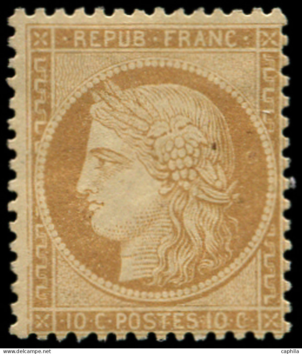 * FRANCE - Poste - 36, Signé Brun: 10c. Bistre - 1870 Belagerung Von Paris