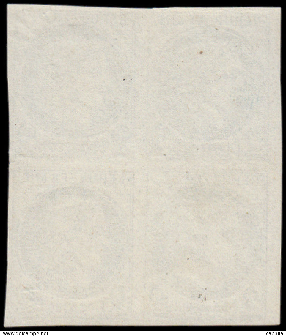 ESS FRANCE - Poste - 51, Bloc De 4 Essais En Bleu: 2c. Cérès - 1871-1875 Ceres