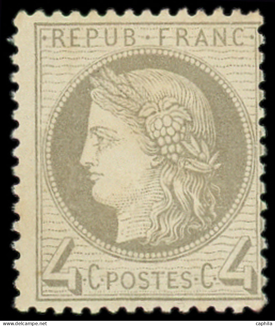 ** FRANCE - Poste - 52, Signé Calves Et Scheller: 4c. Gris - 1871-1875 Cérès