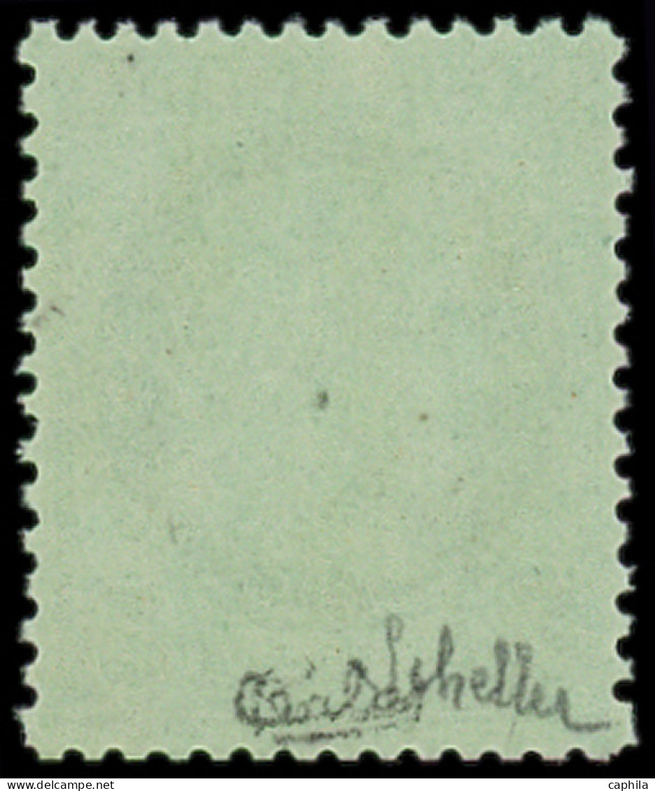 ** FRANCE - Poste - 53, Signé Calves Et Scheller, Très Bon Centrage: 5c. Vert-jaune Sur Azuré - 1871-1875 Ceres
