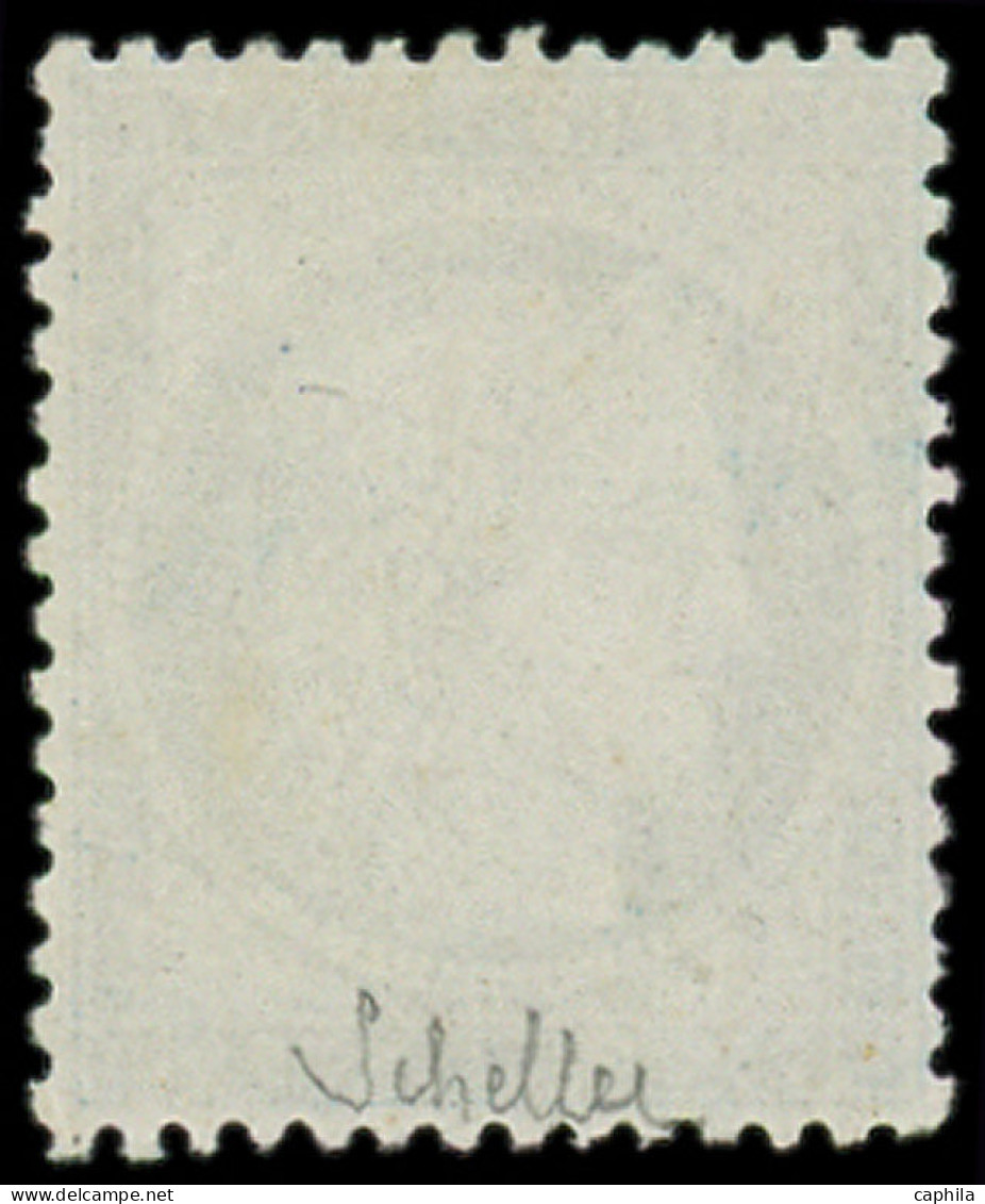 ** FRANCE - Poste - 60C, Type III, Signé Scheller (léger Pli Vertical): 25c. Bleu - 1871-1875 Ceres