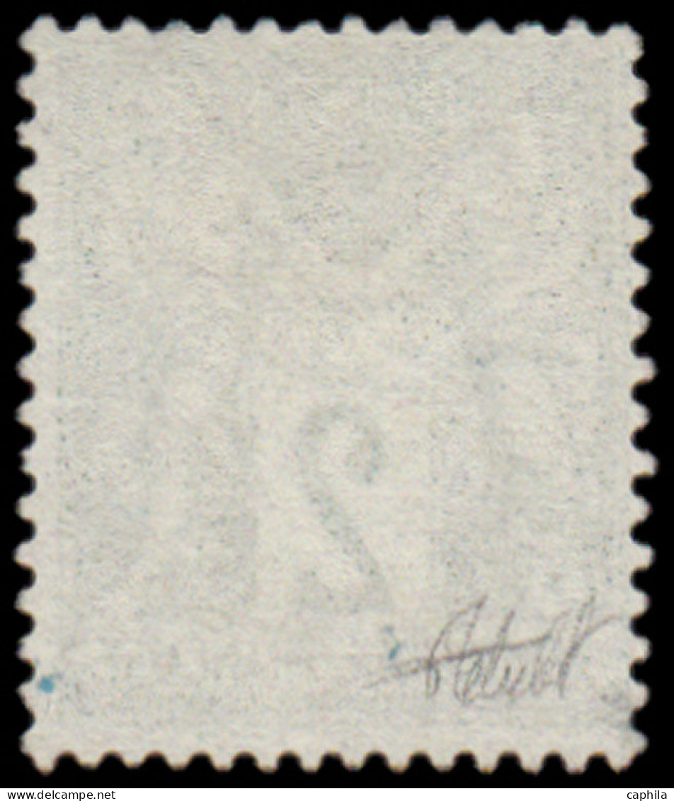 O FRANCE - Poste - 62, Bel Exemplaire, Signé: 2c. Vert Sage N/B - 1876-1878 Sage (Type I)