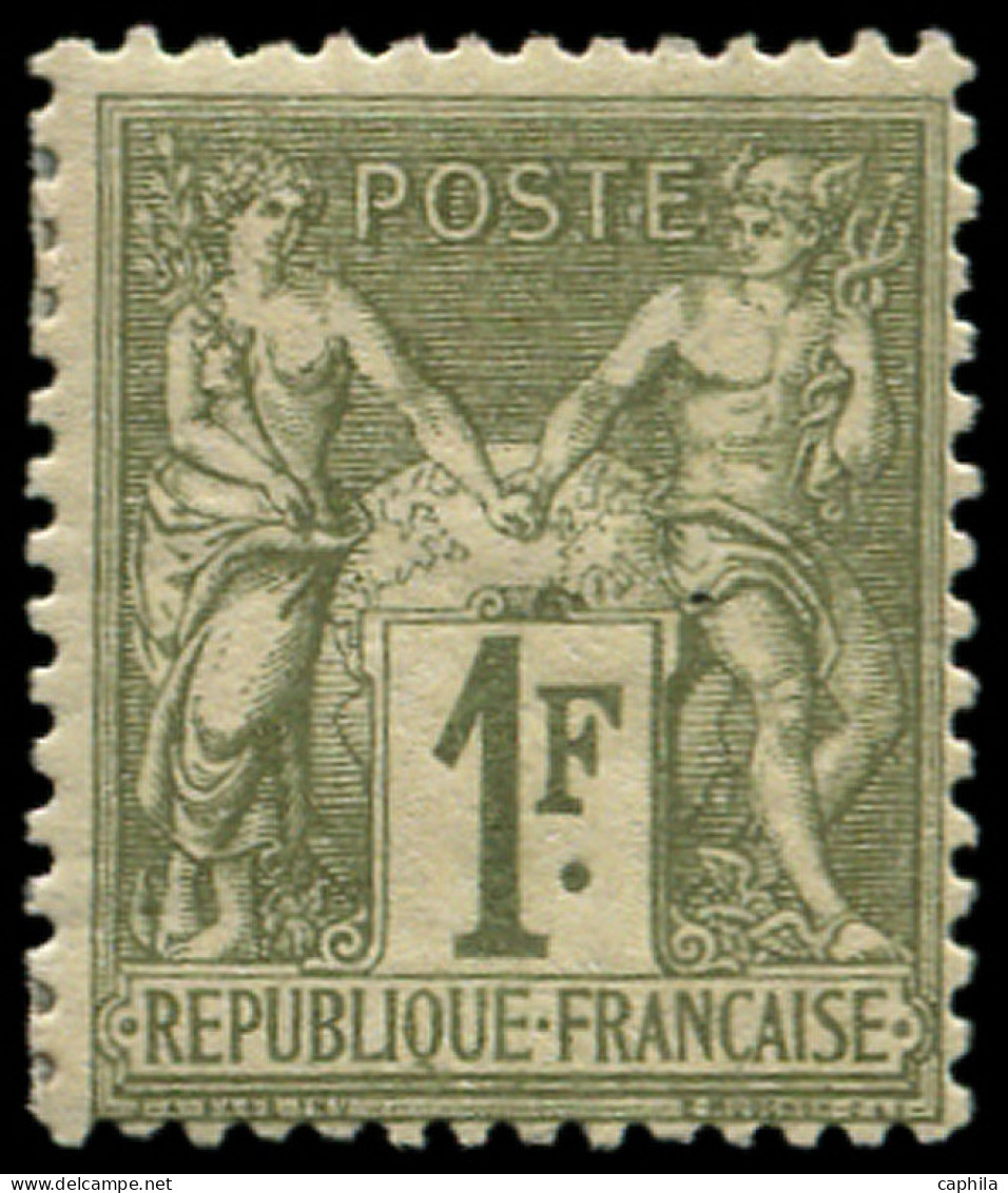 * FRANCE - Poste - 72, Signé Scheller: 1f. Bronze Type I - 1876-1878 Sage (Type I)