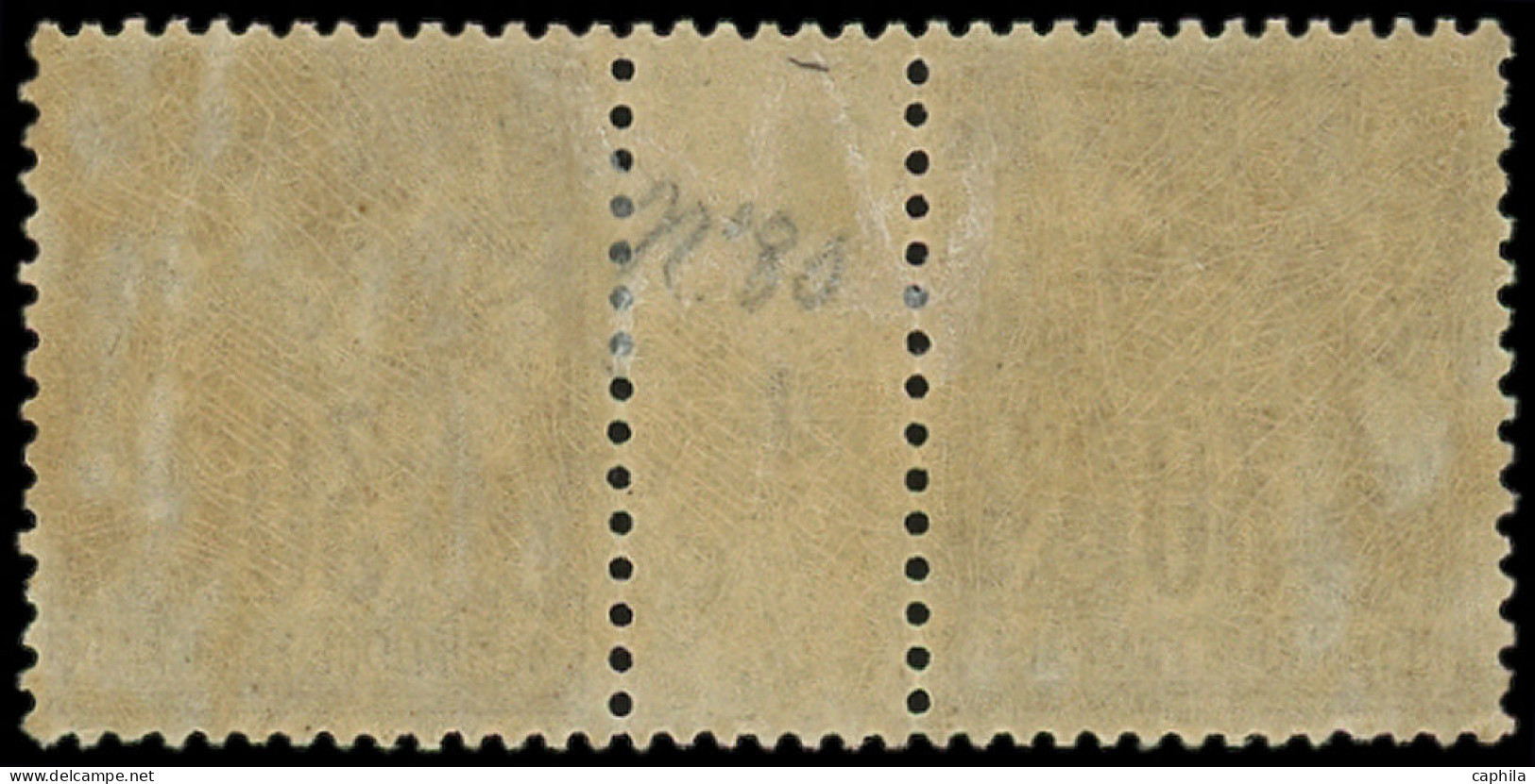 * FRANCE - Poste - 80, Paire Millésime "1": 30c. Brun-jaune - 1876-1898 Sage (Type II)