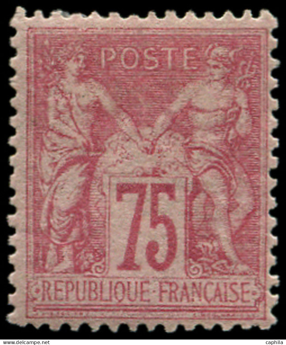 * FRANCE - Poste - 81, Signé Scheller: 75c. Rose Type II - 1876-1898 Sage (Type II)