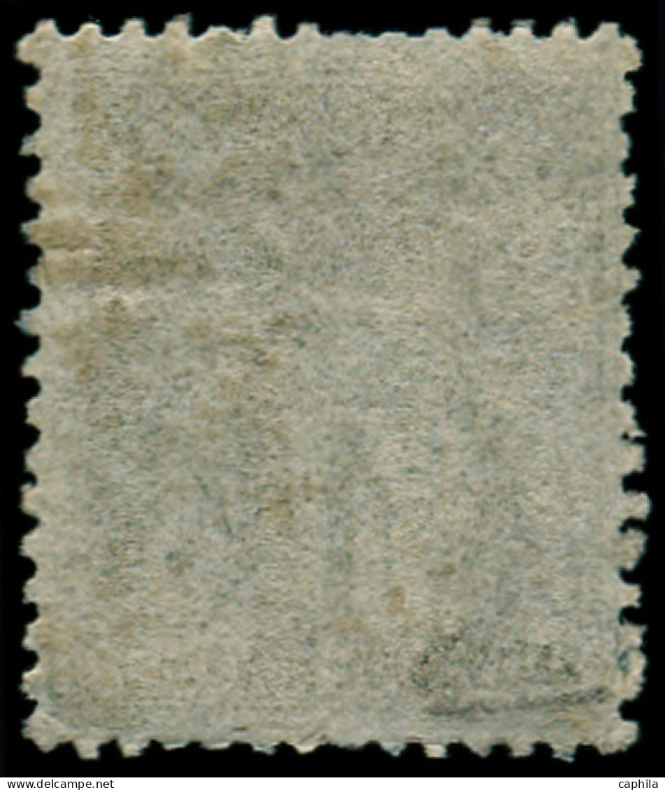 O FRANCE - Poste - 84, Signé Calves: 1c. Noir S. Bleu De Prusse - 1876-1898 Sage (Type II)