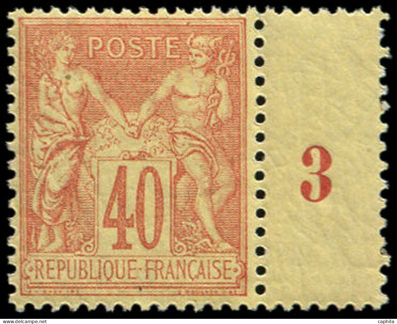 ** FRANCE - Poste - 94, Bdf, Millésime "3", Superbe - 1876-1898 Sage (Tipo II)