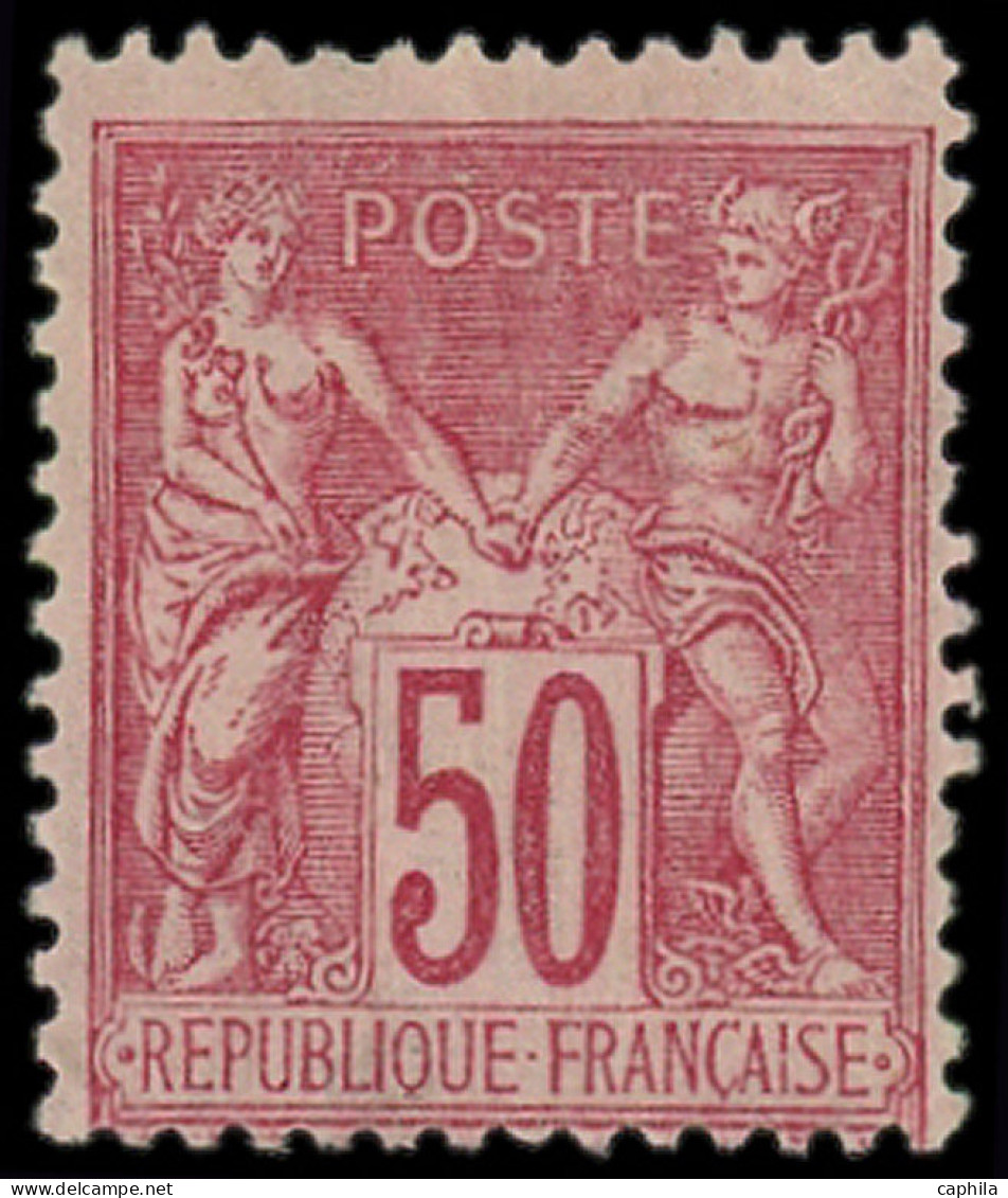 ** FRANCE - Poste - 98, Type II, Luxe: 50c. Rose - 1876-1898 Sage (Tipo II)