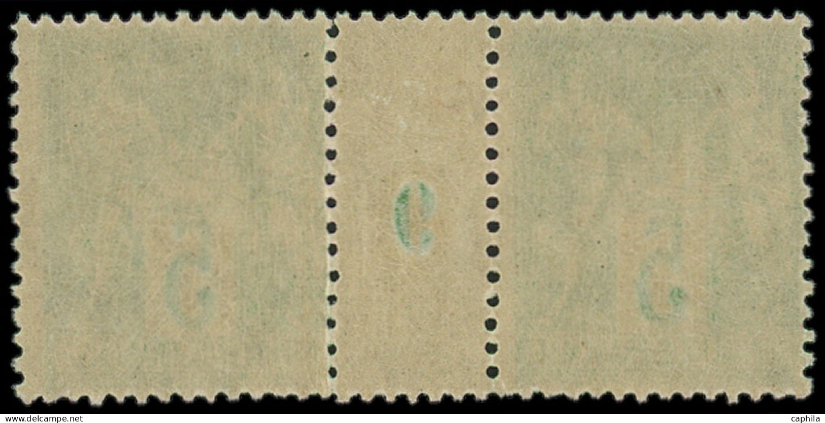 ** FRANCE - Poste - 106, Paire Millésime "9": 5c. Vert-jaune - 1898-1900 Sage (Type III)