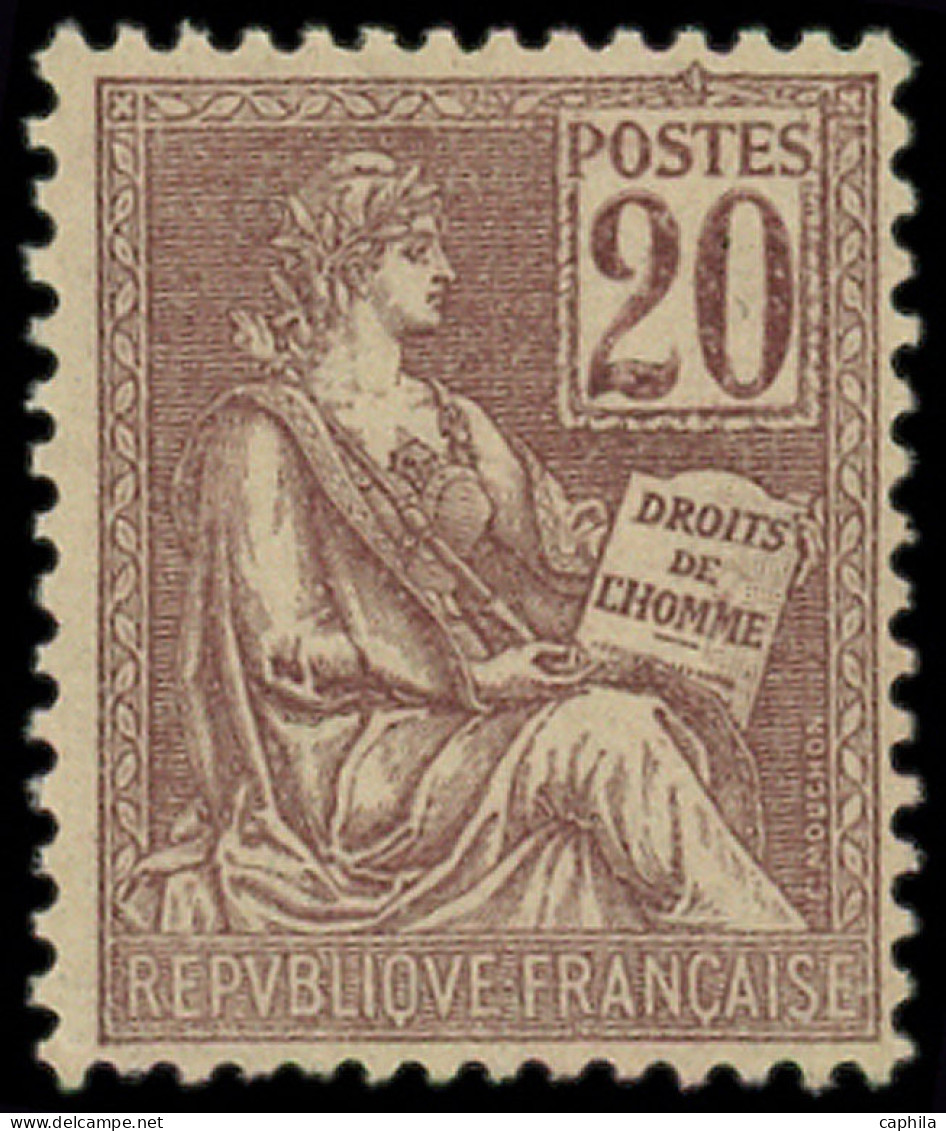 ** FRANCE - Poste - 113, Signé Scheller, Tb: 20c. Brun-lilas - Nuevos