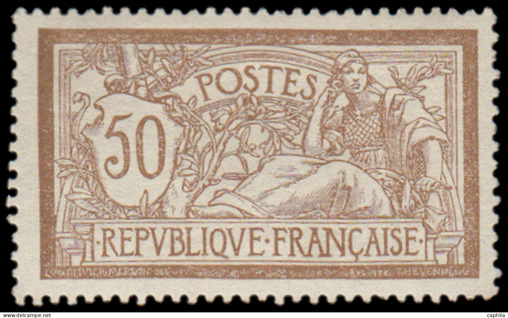 * FRANCE - Poste - 120c, Sans Teinte De Fond: 50c. Merson - Unused Stamps