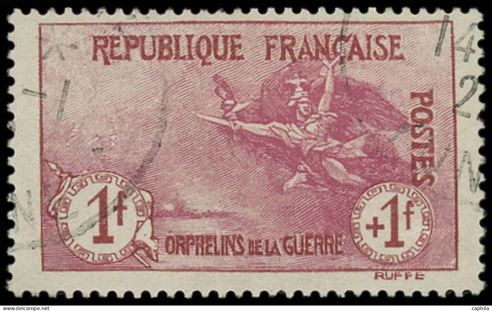 O FRANCE - Poste - 154, Bon Centrage: 1f. + 1f. Orphelins - Used Stamps