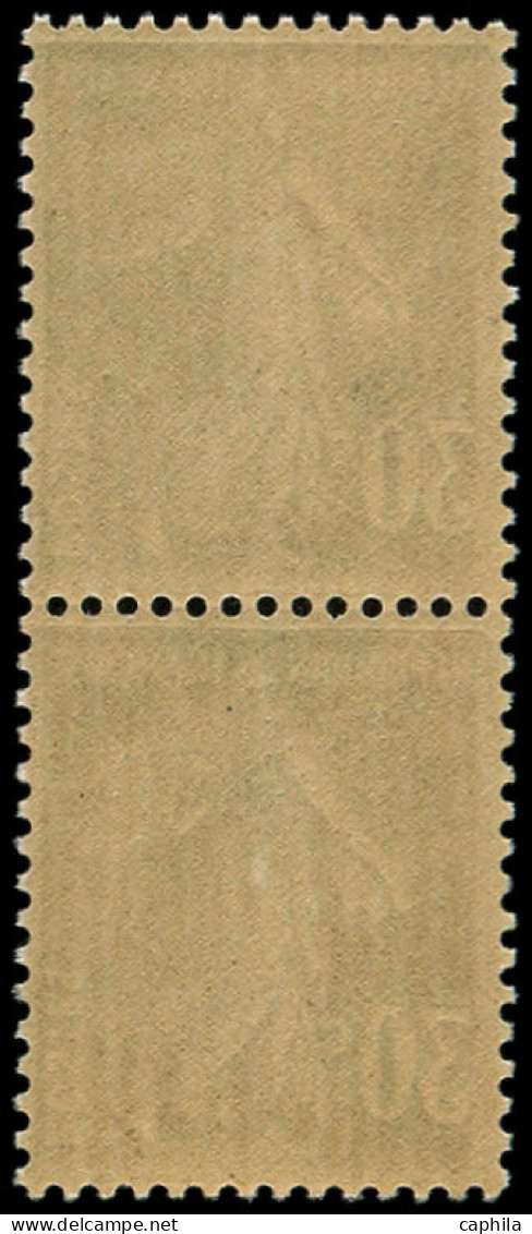 ** FRANCE - Poste - 192c, Type IIC En Paire, Roulette : 25c. Semeuse Bleu - Nuevos