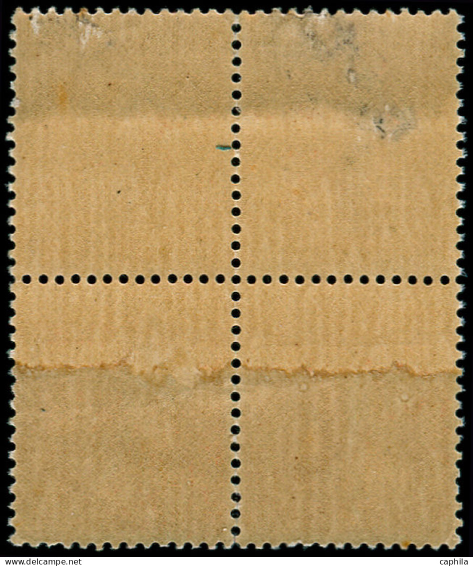 * FRANCE - Poste - 199o, Bloc De 4 Dont 2 Exemplaires Impression Sur Raccord: 50c. Semeuse Rouge - Unused Stamps