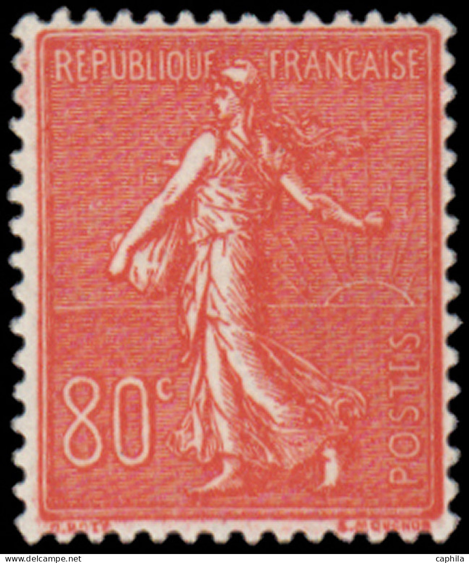 ** FRANCE - Poste - 203, 80c. Semeuse Lignée Rouge - Nuevos