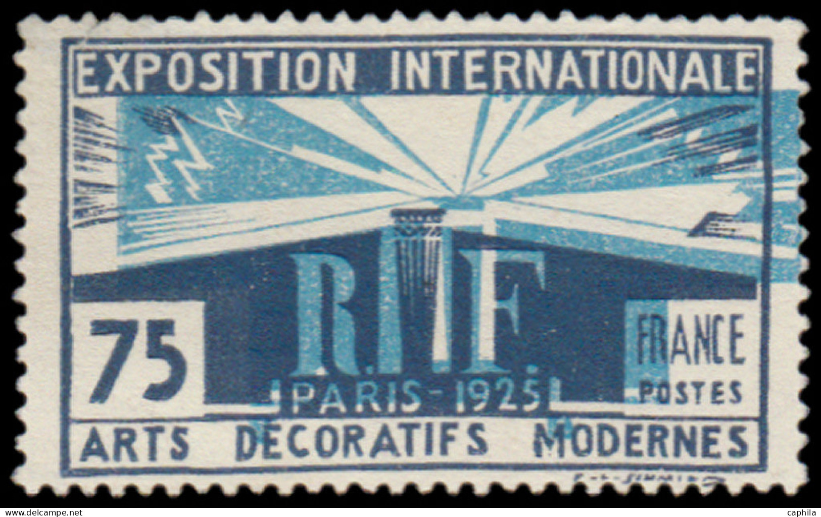 (*) FRANCE - Poste - 215, Centre Très Déplacé: 75c. Arts Décoratifs (Spink) - Unused Stamps
