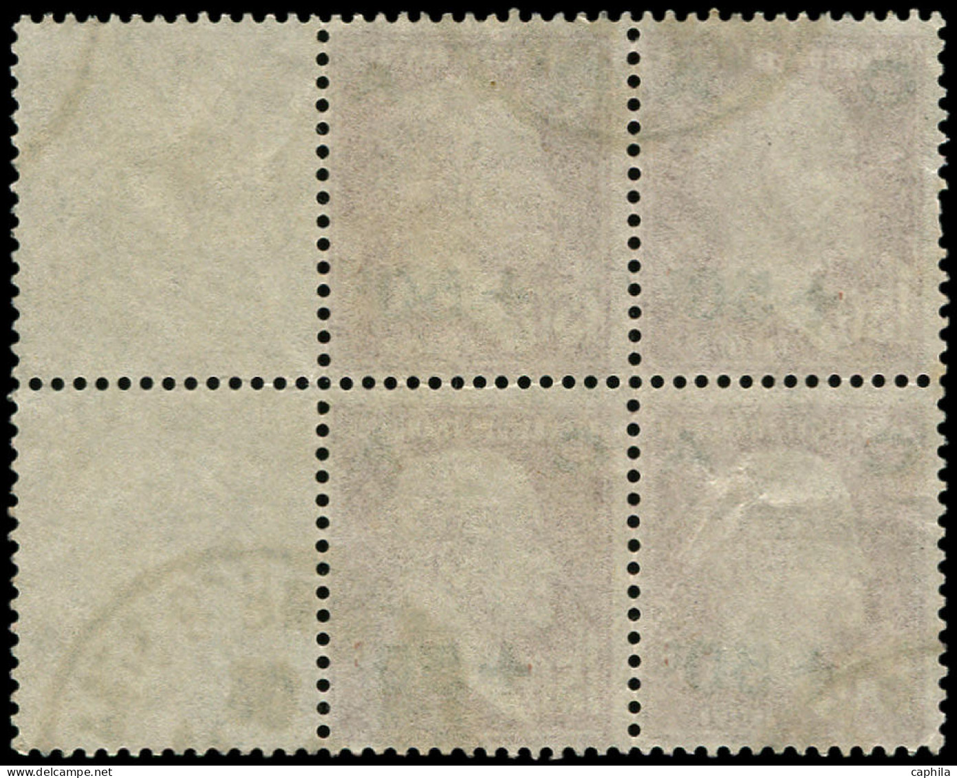 O FRANCE - Poste - 255, Bloc De 4 Bdf: 1.50f. + 50c. Pasteur Brun "CA" - Used Stamps