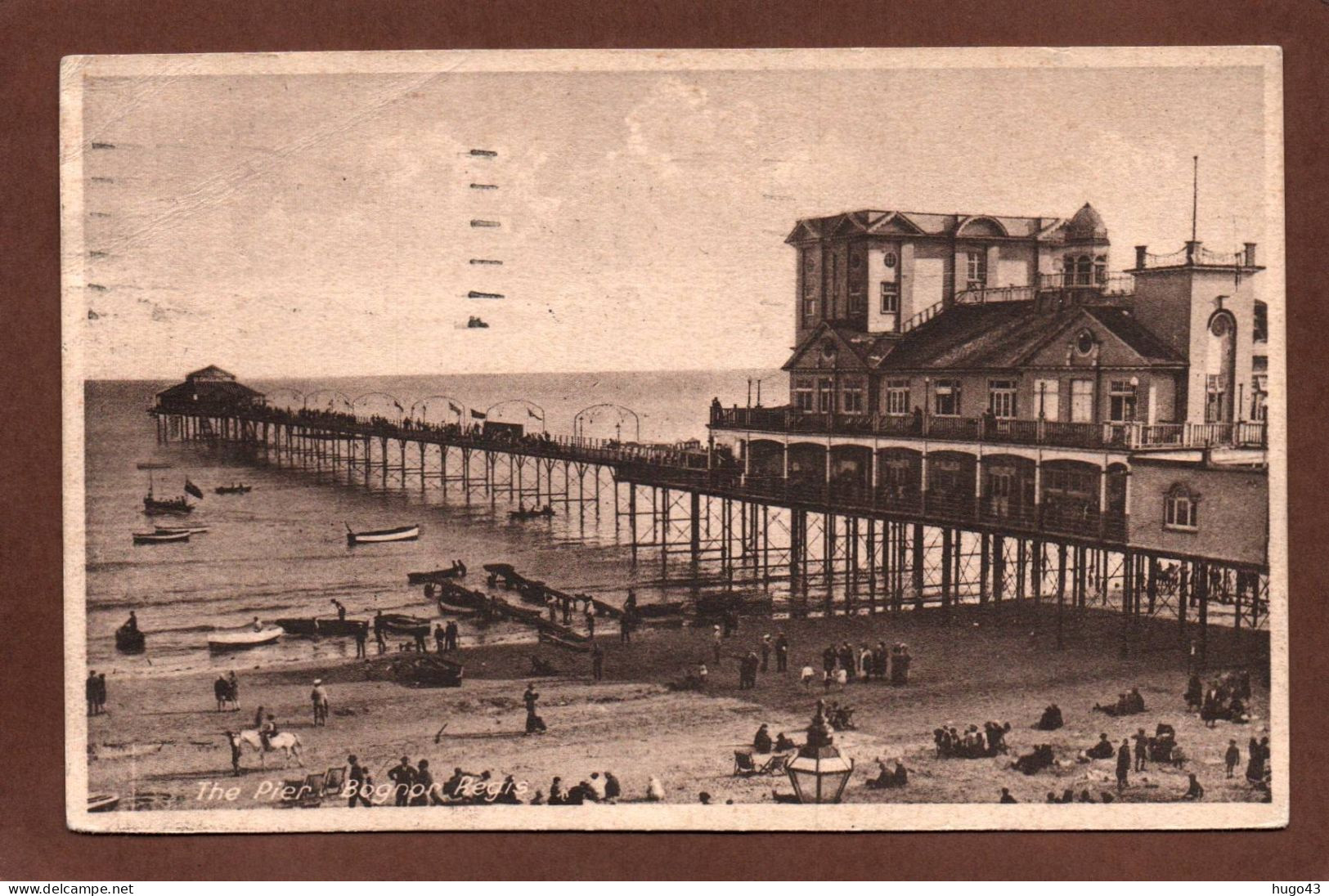 (RECTO / VERSO) THE PIER BOGNOR REGIS EN 1930 - BEAU CACHET ET TIMBRES - CPA - Bognor Regis