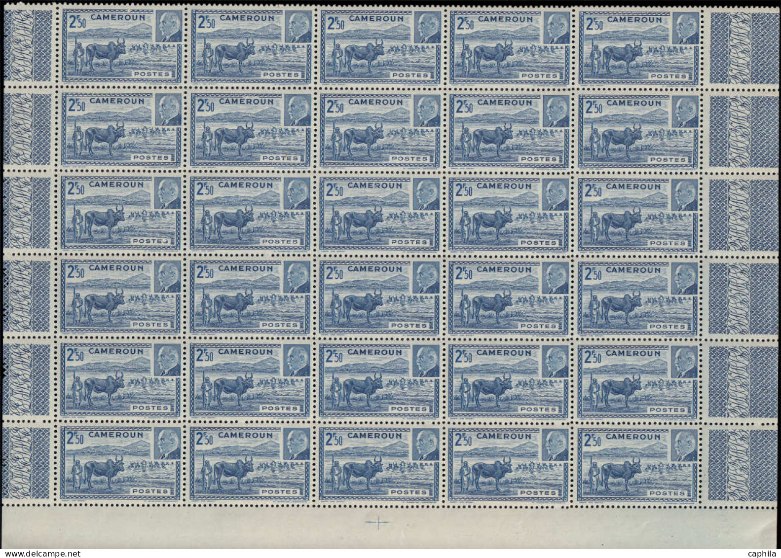 ** COLONIES SERIES - Poste - 1944, Pétain En Panneaux De 30 (sauf AEF - Madagascar - Océanie) Souvent 2 Valeurs Par Bloc - Unclassified