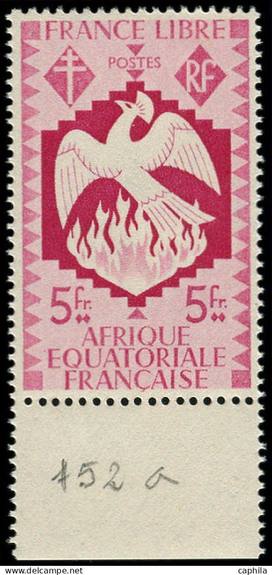** AFRIQUE EQUATORIALE - Poste - 152a, Erreur De Couleur, Bdf: 5f. Carmin - Unused Stamps