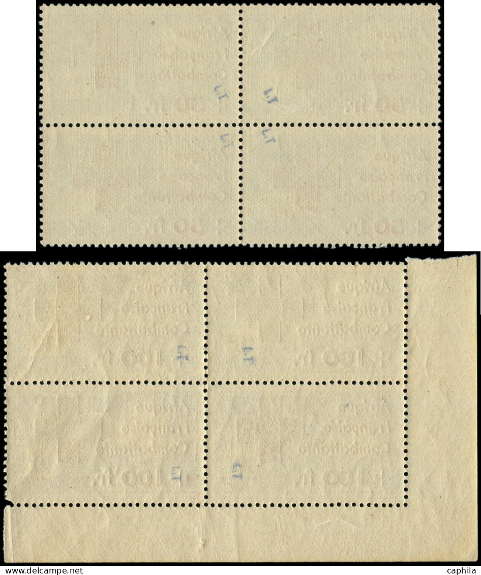 ** AFRIQUE EQUATORIALE - Poste - 165/66, Blocs De 4: Croix-Rouge, 166 Gomme Coloniale (Maury) - Sonstige & Ohne Zuordnung