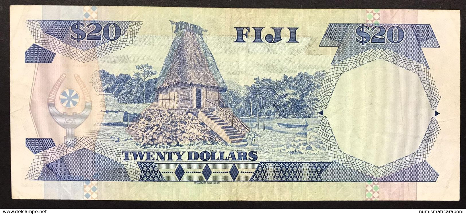 FIJI Figi 20 Dollars  1988 Pick#88  Lotto 270 - Fiji