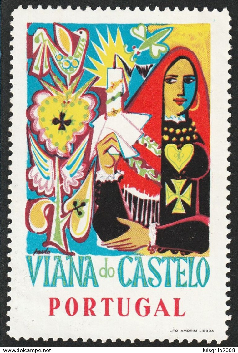 Vignette, Portugal 1950 - Vinheta Turística. Viana Do Castelo -|- MNG No Gum - Local Post Stamps