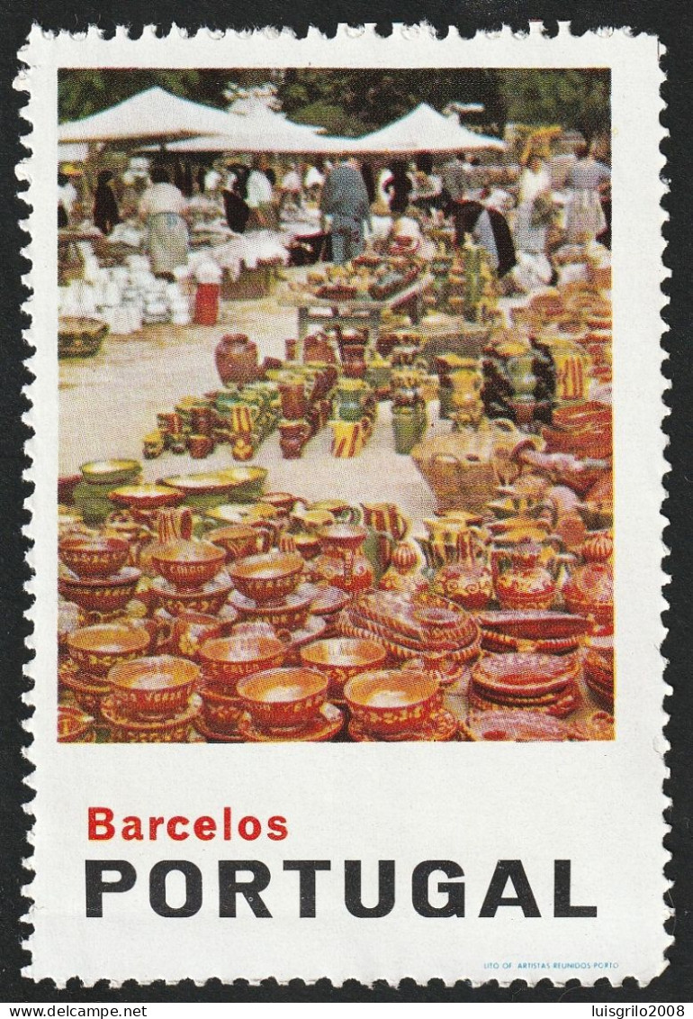 Vignette, Portugal 1950 - Vinheta Turística. Barcelos -|- MNG No Gum - Local Post Stamps
