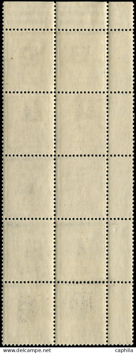 ** ALGERIE - Taxe - 51, Bloc De 10, Dont 6 Surcharge à Main Renversée "EA" (Rangées 1/2/5): 0.20 Gerbes - Autres & Non Classés