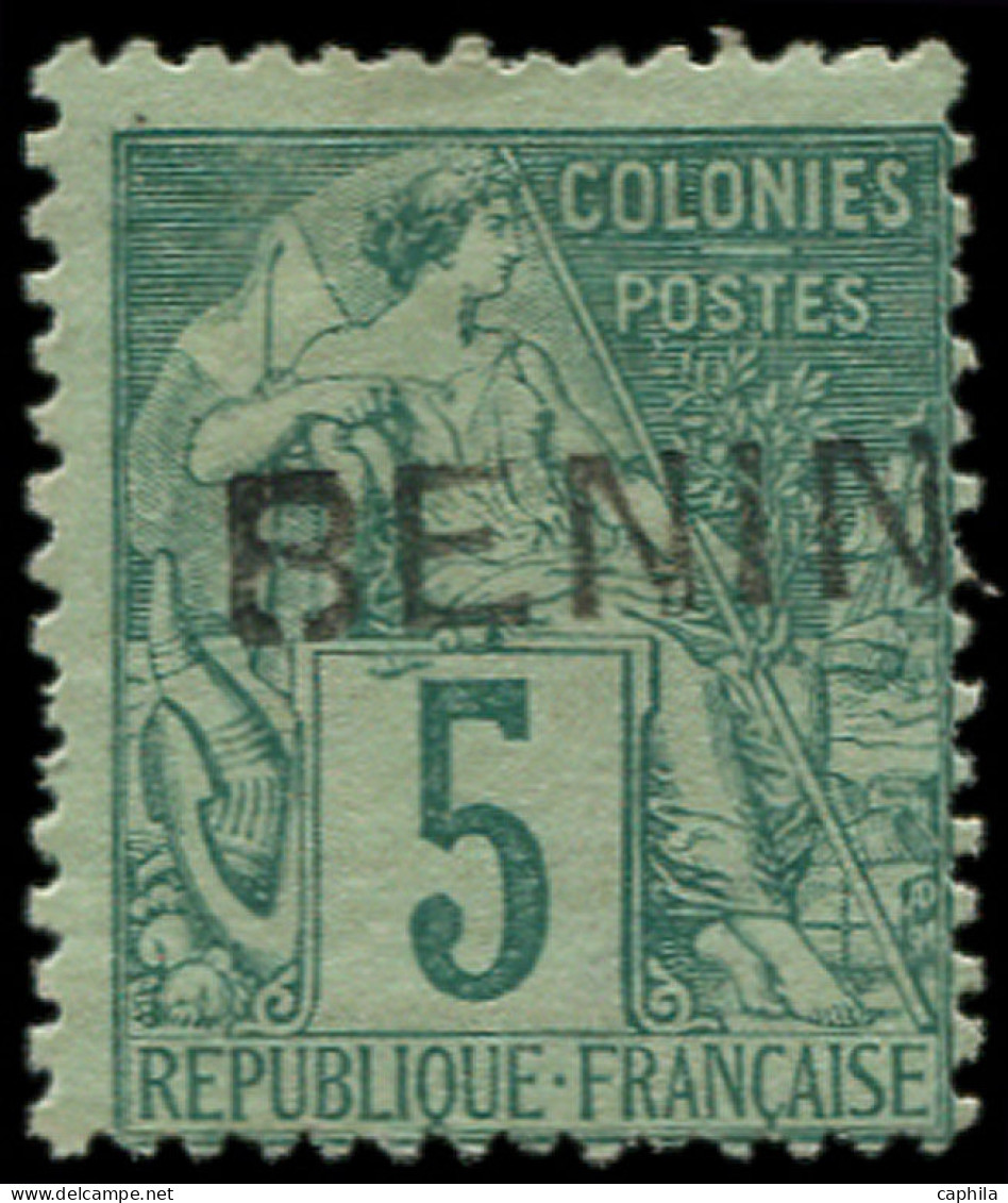 (*) BENIN - Poste - 4, Signé: 5c. Vert - Unused Stamps