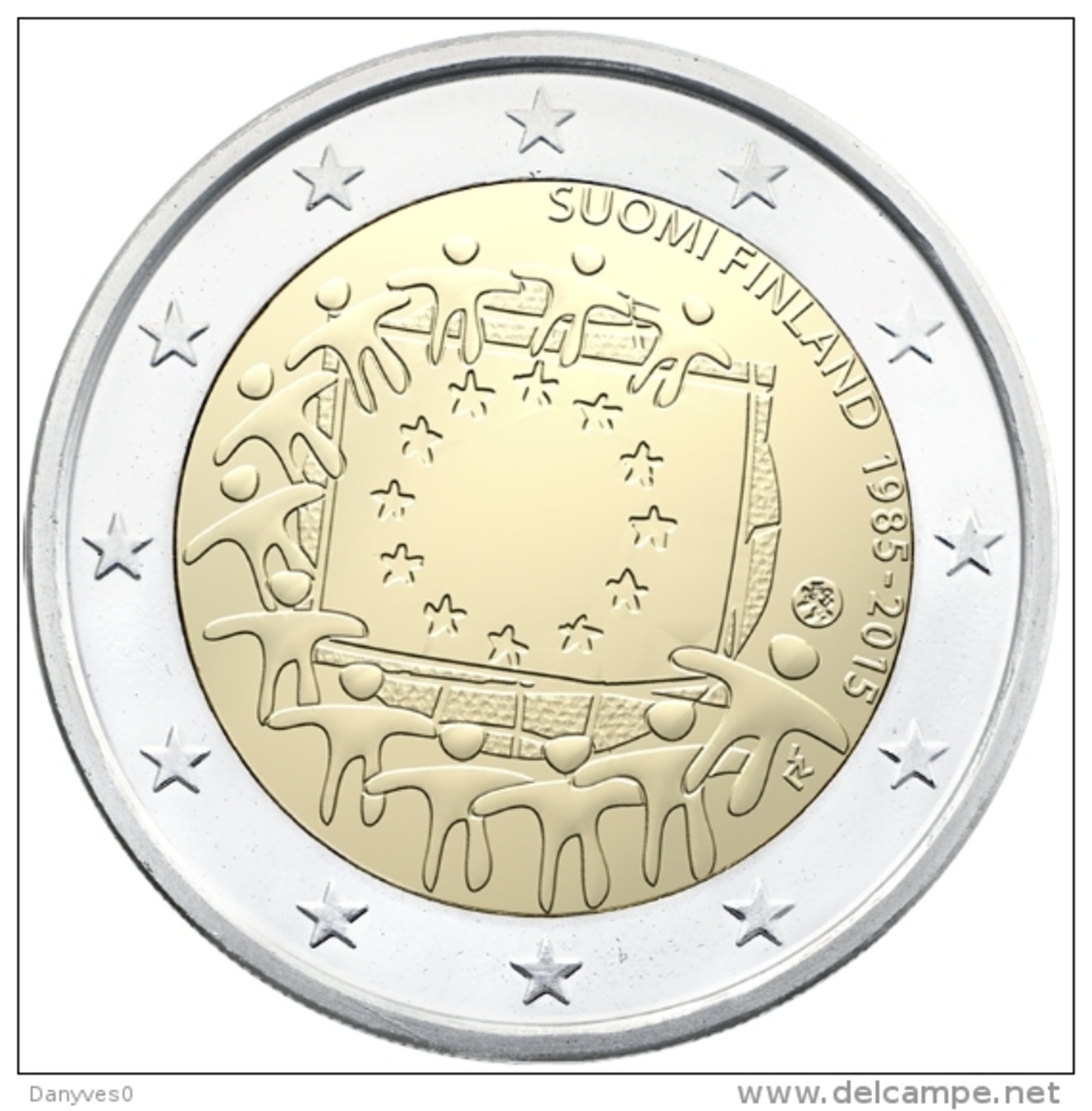 Pièce 2 Euros Commémorative  UNC Autriche "  Drapeau Européen  " - Oesterreich