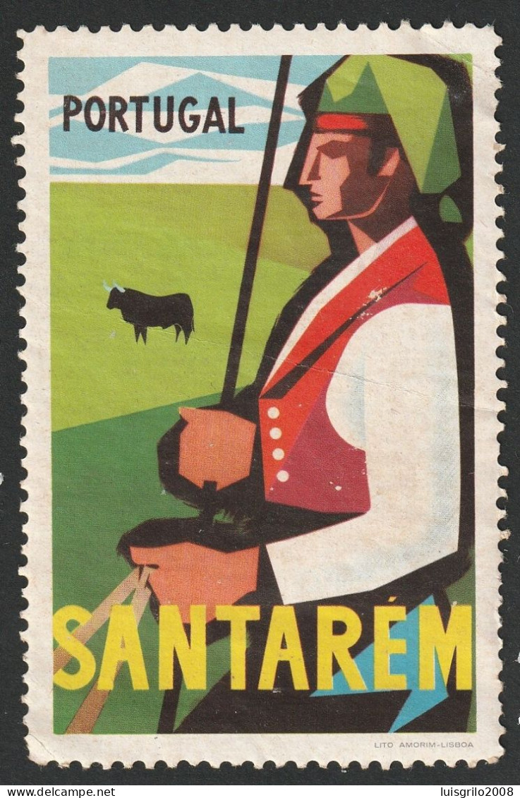 Vignette, Portugal 1950 - Vinheta Turística. Santarém -|- MNG No Gum - Ortsausgaben