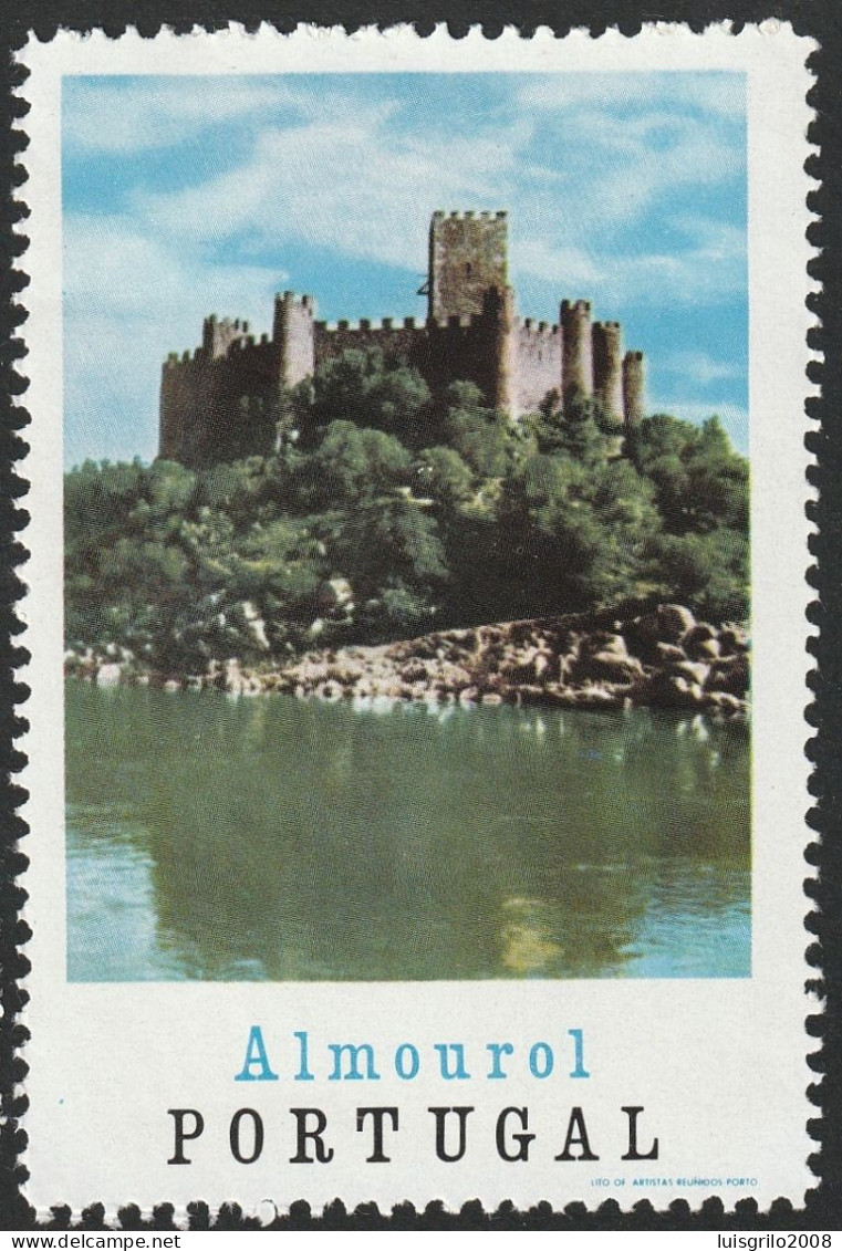 Vignette, Portugal 1950 - Vinheta Turística. Almourol -|- MNG No Gum - Emissioni Locali