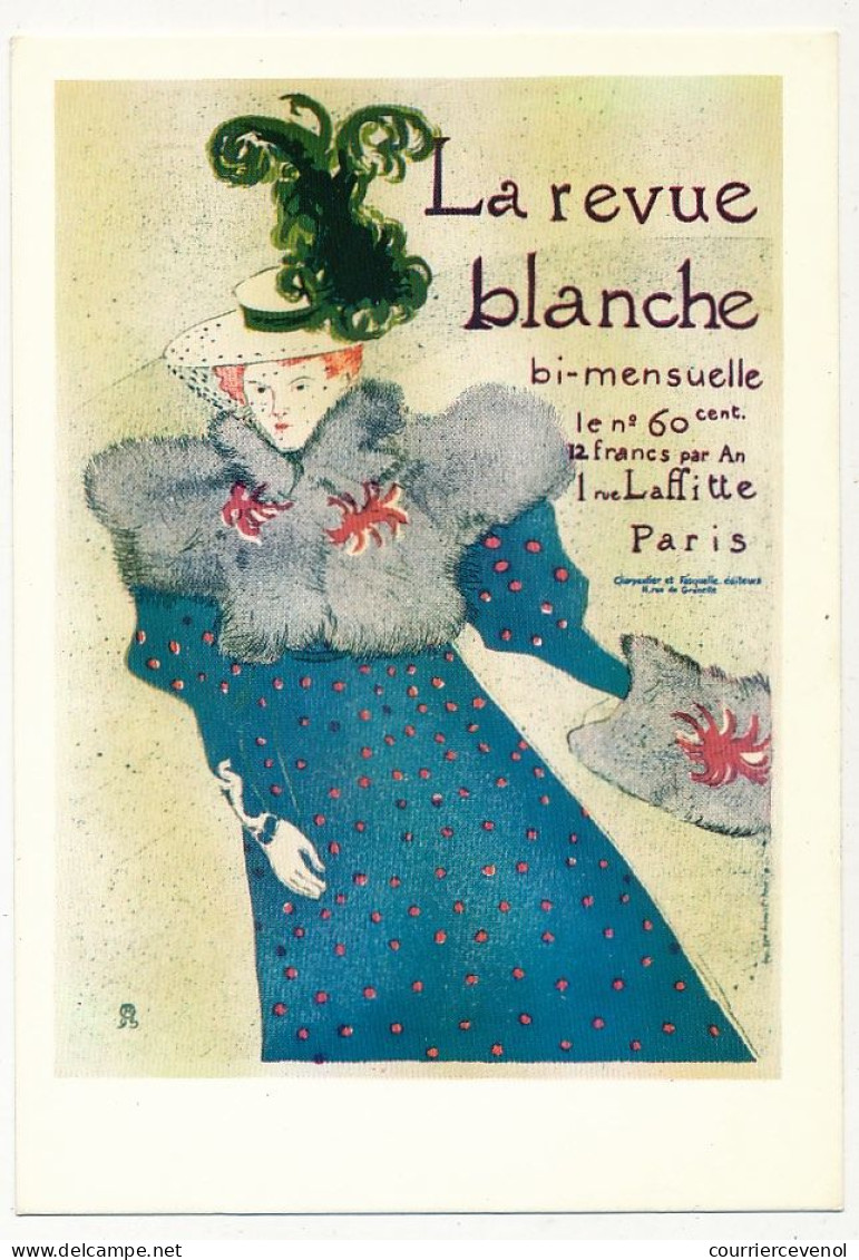 CPM - LA REVUE BLANCHE - Reproduction D'une Affiche De Toulouse Lautrec - 1896 - Cabarets