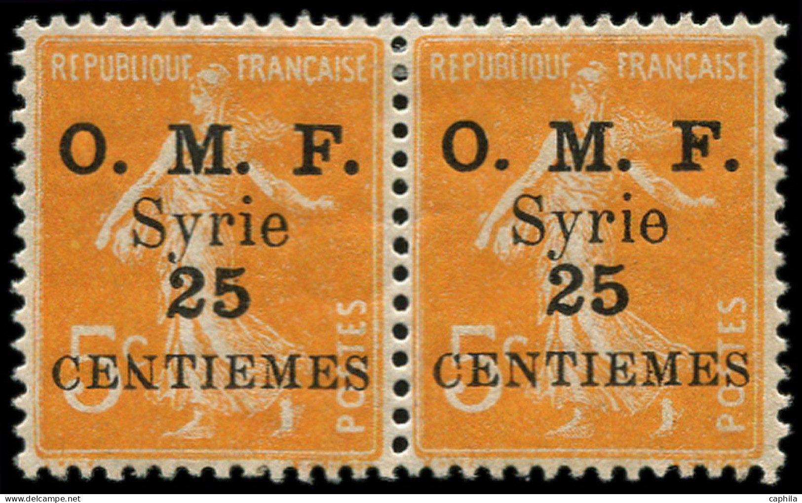 * SYRIE - Poste - 85c, Paire, Dont 1 Ex. "N" Renversé - Neufs